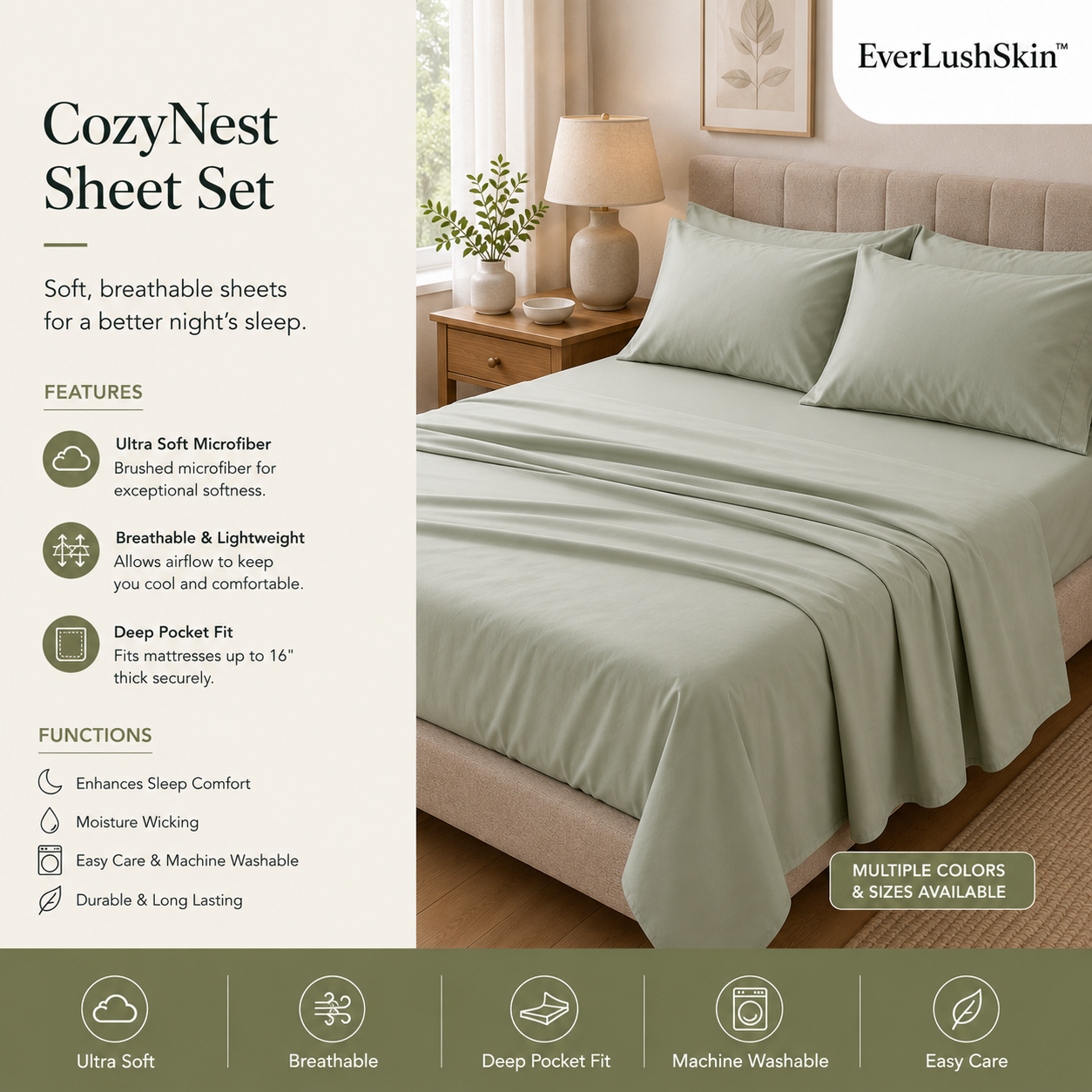 CozyNest Sheet Set